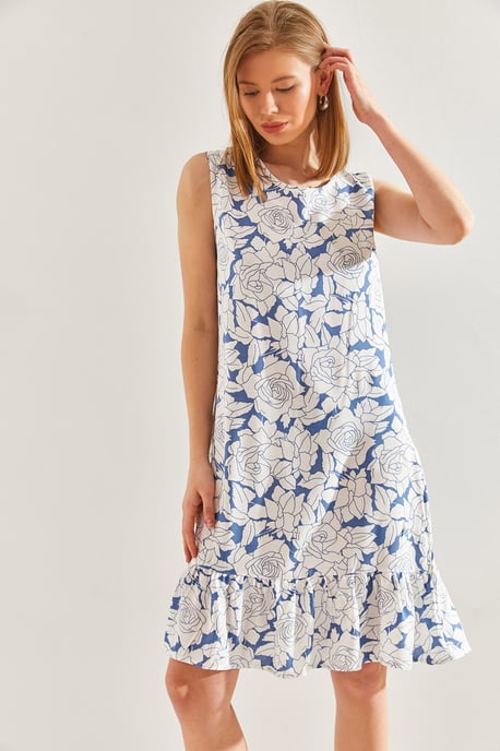 Blumen A-Linie Kleid - Image 2