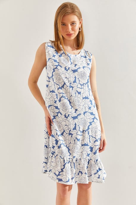 Blumen A-Linie Kleid - Image 5