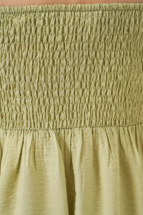 Kleid mit quadratischem Ausschnitt und strukturiertem Midi-Design - Image 5