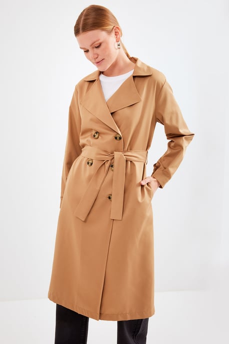 Doppelt geknöpfter langer Trenchcoat - Image 2