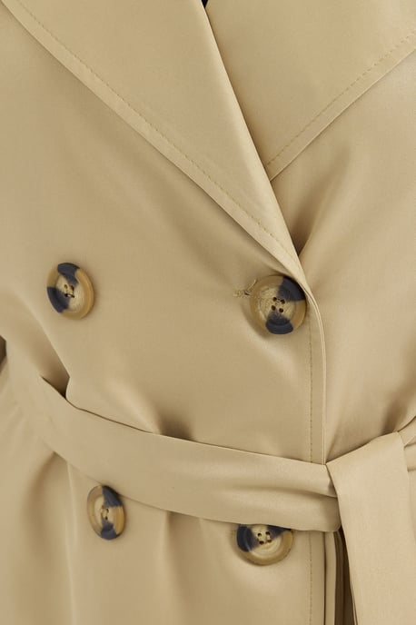 Doppelt gelegter langer Trenchcoat - Image 5