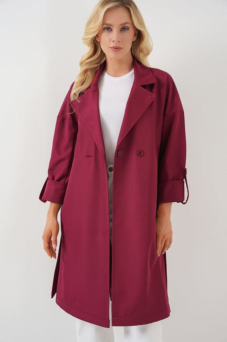 Gürteltrenchcoat mit doppelter Knopfleiste - Image 1