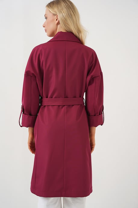 Gürteltrenchcoat mit doppelter Knopfleiste - Image 6