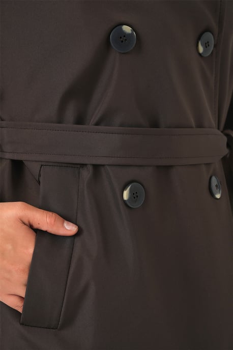 Regelmäßiger Schnitt Trenchcoat mit Reverskragen - Image 6