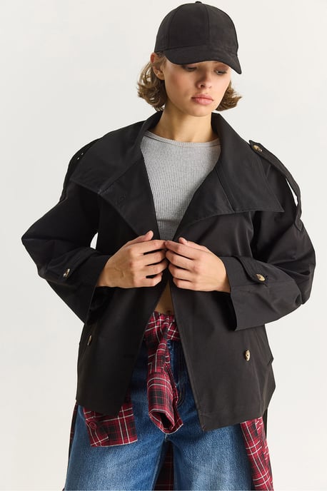 Oversize Knopftrenchcoat - Image 3