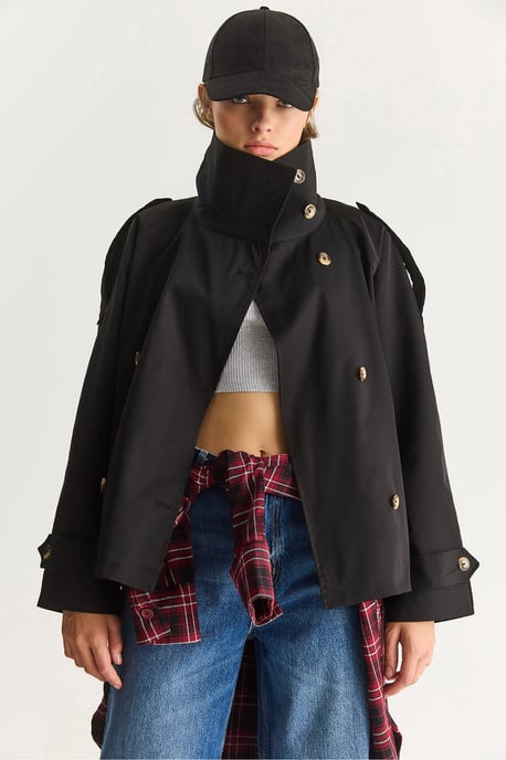 Oversize Knopftrenchcoat - Image 4