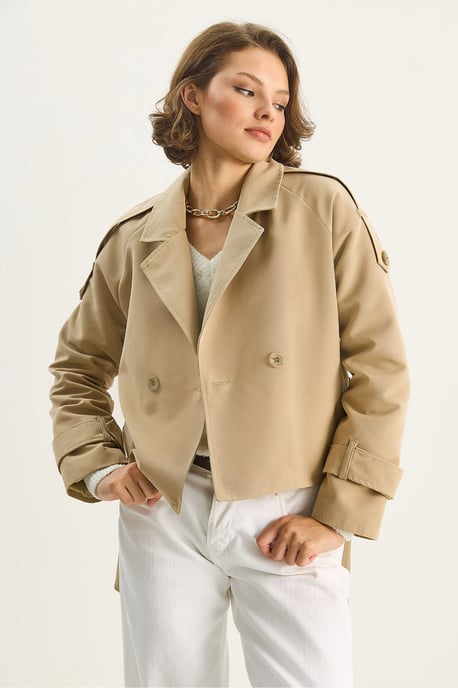 Oversized Trenchcoat mit Bindegürtel - Image 2