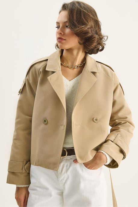 Oversized Trenchcoat mit Bindegürtel - Image 3