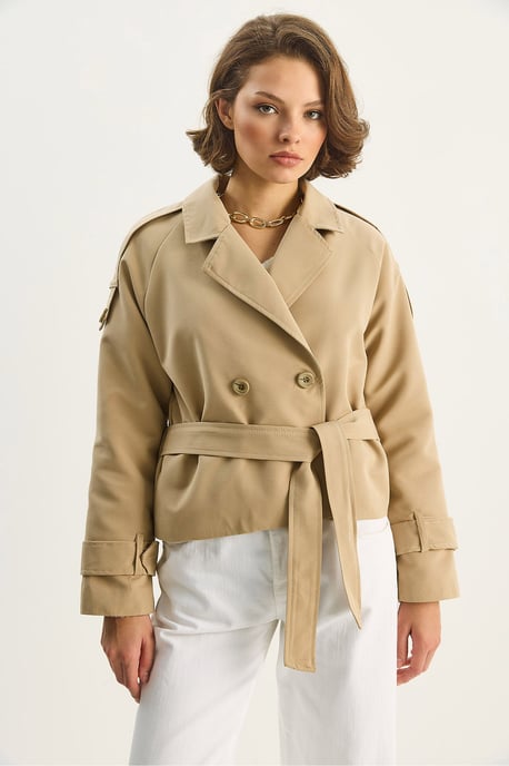 Oversized Trenchcoat mit Bindegürtel - Image 5