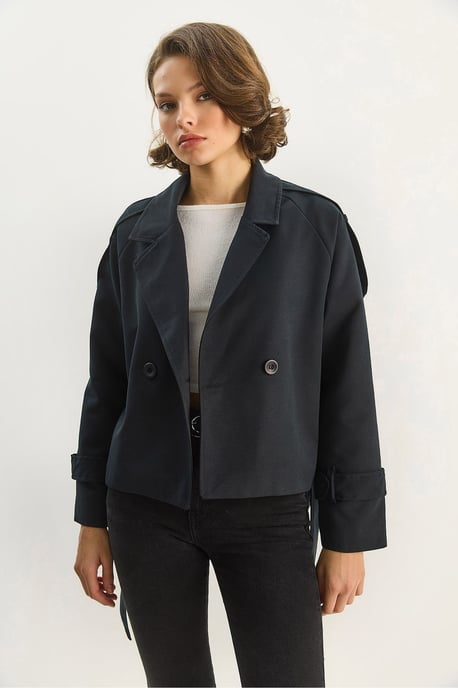 Oversized Trenchcoat mit Bindegürtel - Image 3