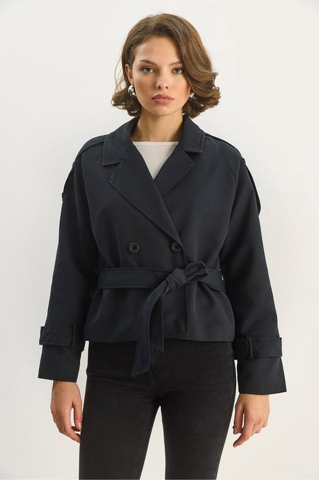 Oversized Trenchcoat mit Bindegürtel - Image 5