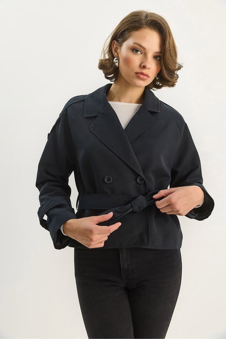 Oversized Trenchcoat mit Bindegürtel - Image 6