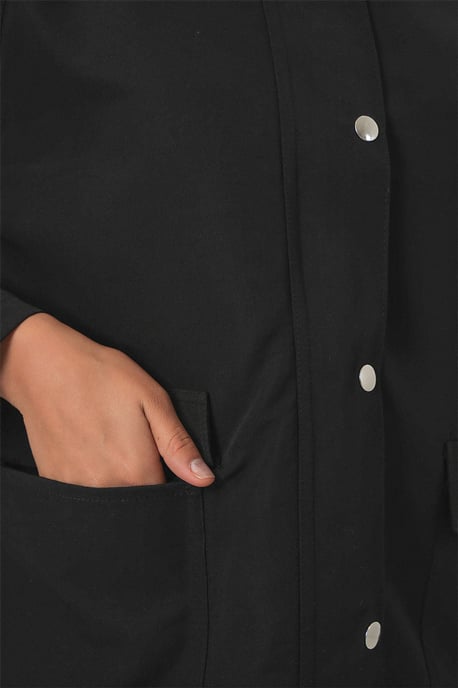 Gabardinejacke mit Knopfverschluss und Taschen - Image 6