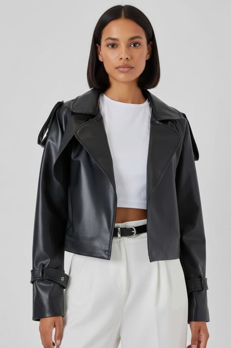 Kunstleder Bikerjacke - Image 1