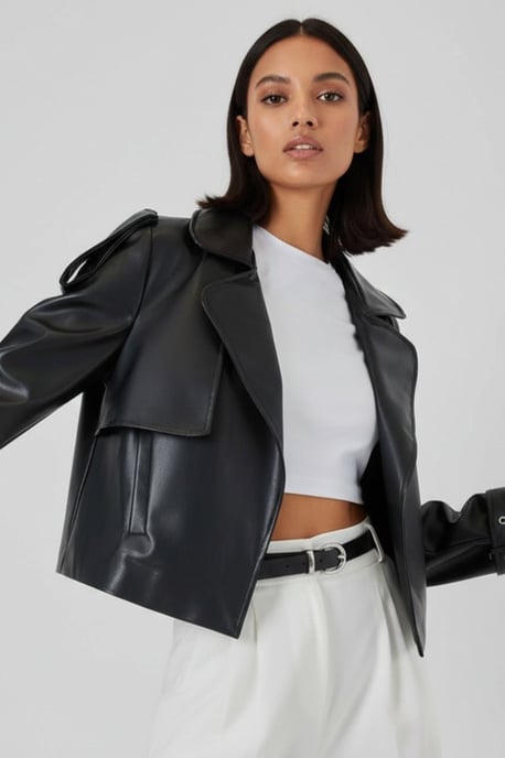 Kunstleder Bikerjacke - Image 2