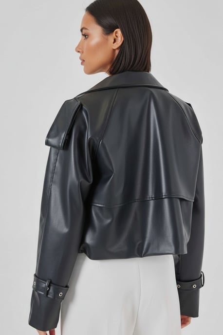 Kunstleder Bikerjacke - Image 3