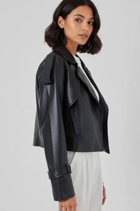 Kunstleder Bikerjacke - Image 4