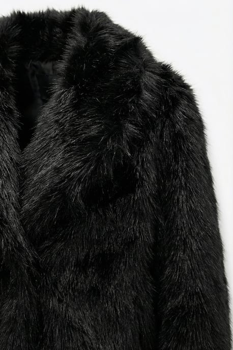 Faux-Fur-Schalkragenjacke - Image 5