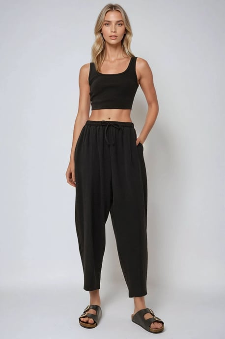 Elastische Taillenhose mit bequemer Passform - Image 1