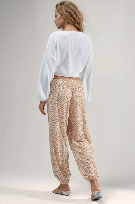 Zebra-Muster Niedrige Taille Jogginghose - Image 3