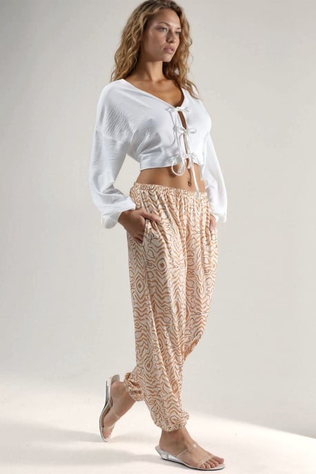 Zebra-Muster Niedrige Taille Jogginghose - Image 4