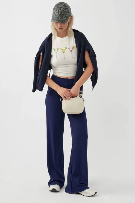Lässig geschnittene Modal Touch Straight Leg Sweatpants - Image 5