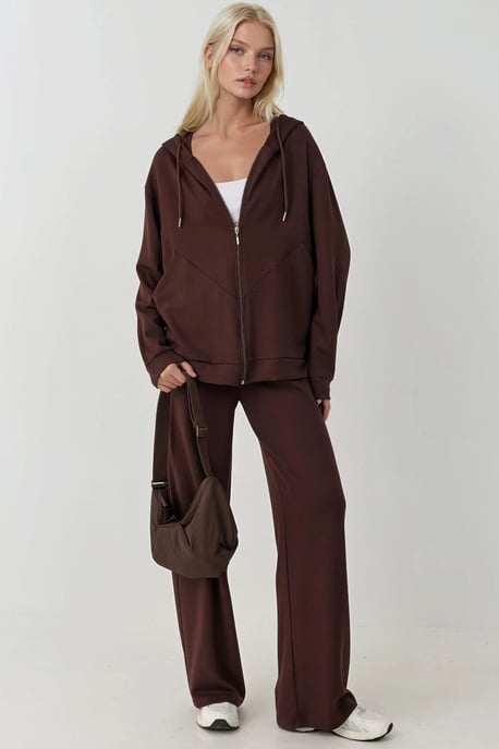 Weiche Modal Touch Weite Beinform Sweatpants - Image 2