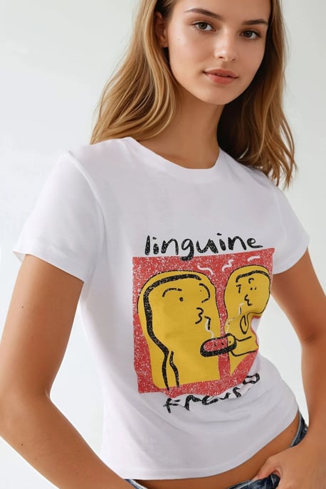 Slim Fit Bedrucktes Rundhals-T-Shirt - Image 2