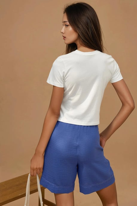 Bedrucktes Regular Fit Rundhals T-Shirt aus 100% Baumwolle mit cropped Schnitt - Image 3