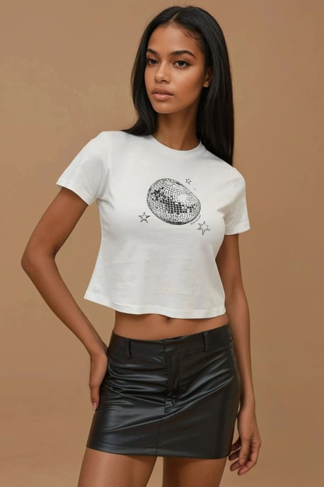 Bedrucktes T-Shirt mit regulärer Passform und Rundhalsausschnitt aus 100% Baumwolle - Image 6