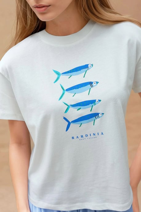Bedrucktes Regular Fit Rundhals T-Shirt aus 100% Baumwolle - Image 2