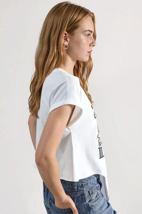 Bedrucktes Crop-Top-T-Shirt - Image 3