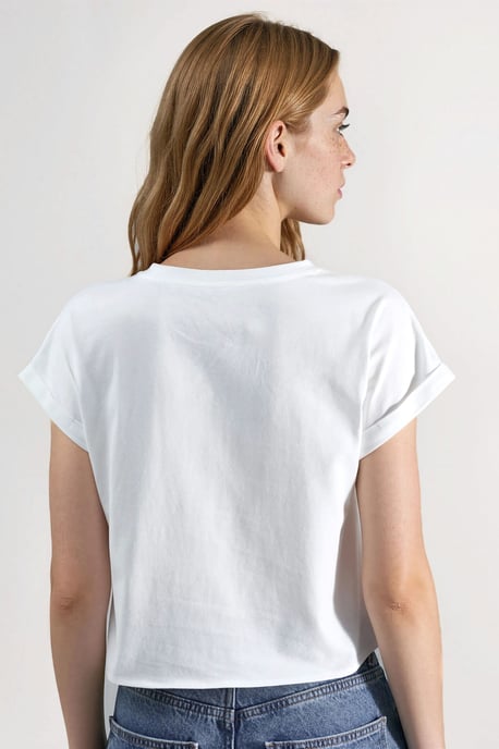 Bedrucktes Crop-Top-T-Shirt - Image 4