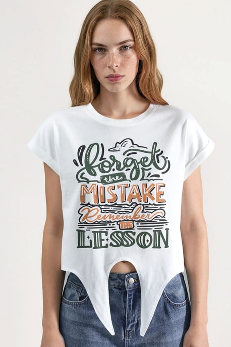 Bedrucktes Crop-Top-T-Shirt - Image 6
