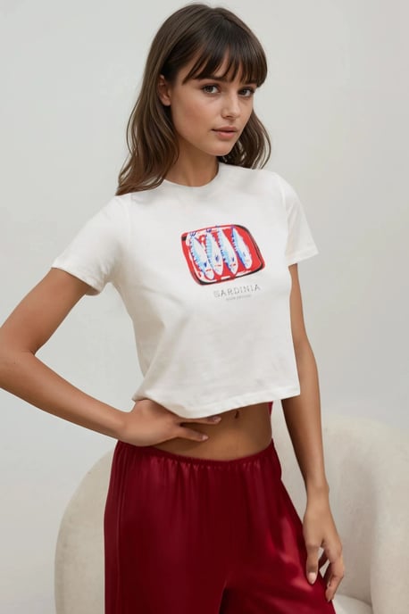 Bedrucktes Regular-Fit Crewneck T-Shirt aus 100% Baumwolle - Image 4
