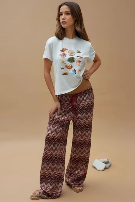 Bedrucktes Regular Fit Rundhals T-Shirt aus 100% Baumwolle - Image 2