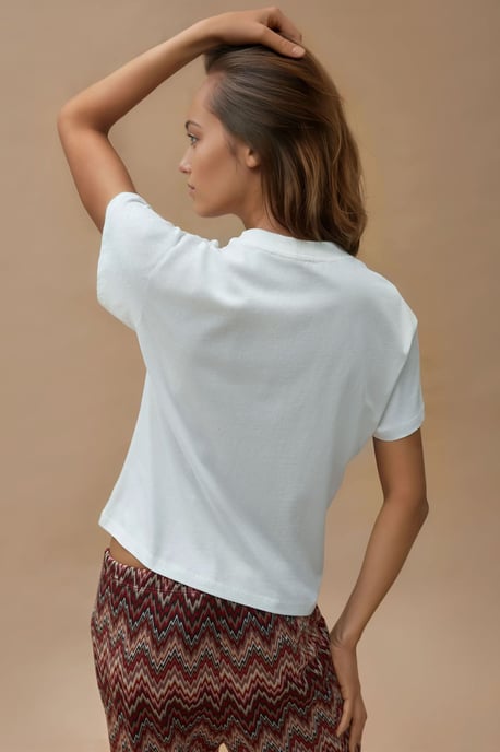 Bedrucktes Regular Fit Rundhals T-Shirt aus 100% Baumwolle - Image 5