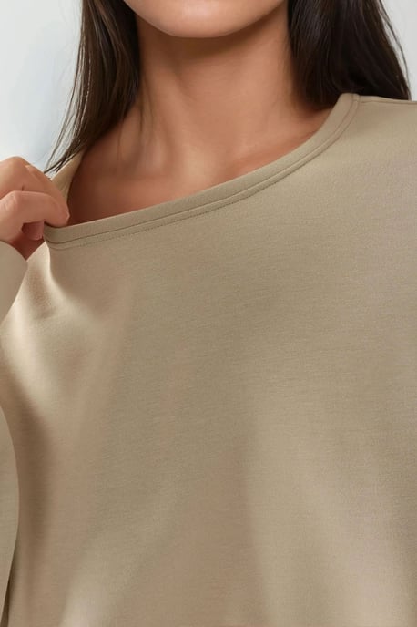 Sweatshirt mit Rückenschlitz und langen Ärmeln - Image 5