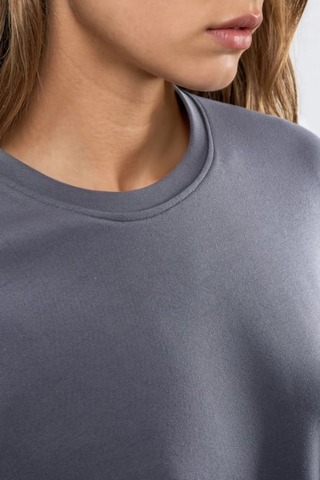 Übergroßes Rundhals-Modal Touch Strick-T-Shirt - Image 6