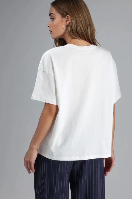Oversized Gesticktes Strick-T-Shirt - Image 4