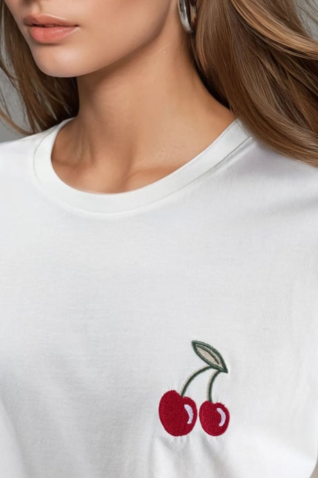 Oversized Gesticktes Strick-T-Shirt - Image 6