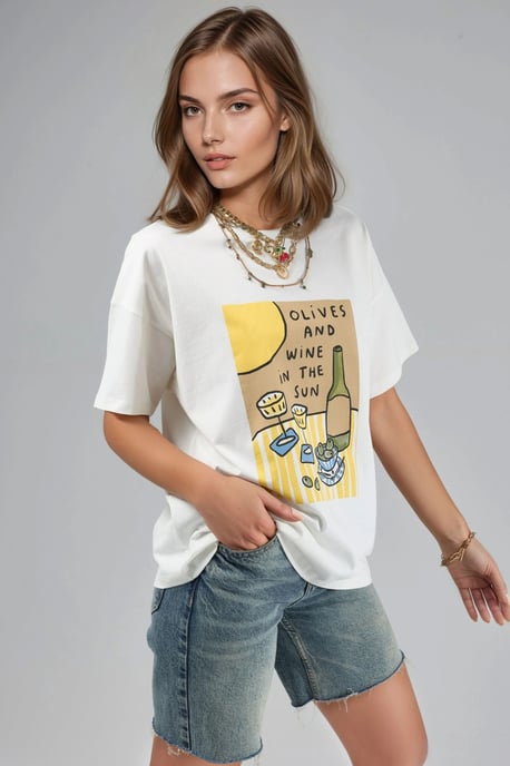 Bedrucktes Übergroßes T-Shirt - Image 3