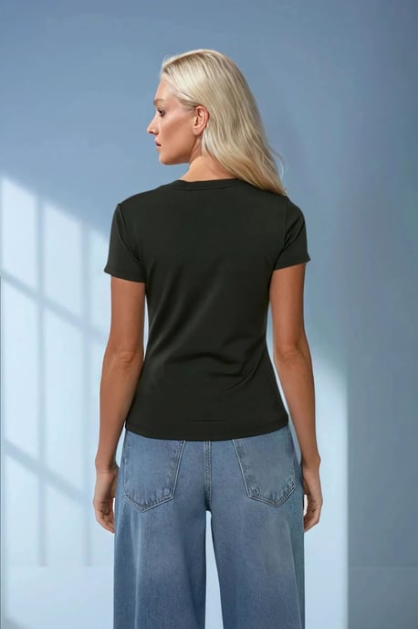 Basis Rundhals T-Shirt - Image 3