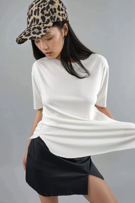 Lockere Passform Crew-Neck T-Shirt - Image 2