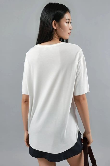 Lockere Passform Crew-Neck T-Shirt - Image 4