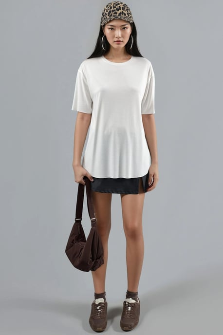 Lockere Passform Crew-Neck T-Shirt - Image 5