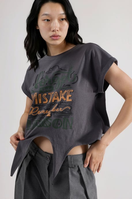 Bedrucktes Crop-Top-T-Shirt - Image 5