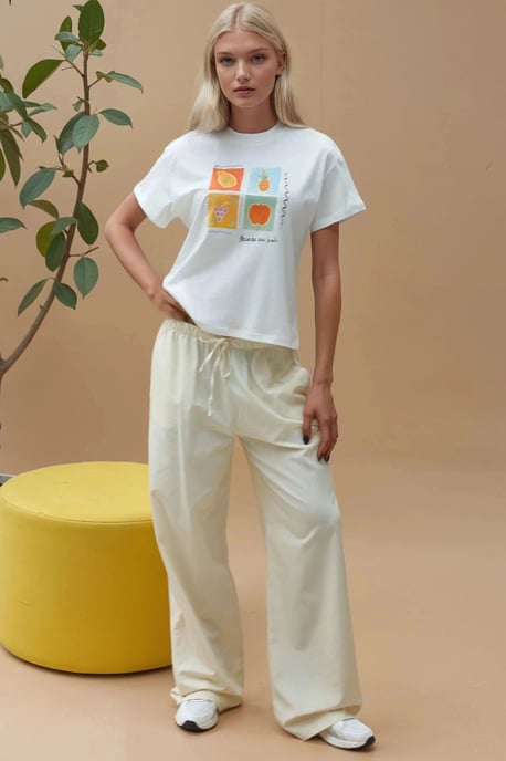 Bedrucktes Regular Fit Rundhals T-Shirt aus 100% Baumwolle - Image 6