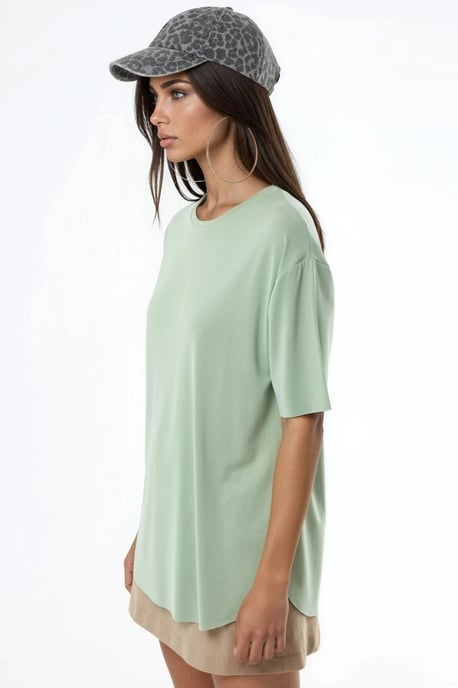 Lockere Passform Rundhals-T-Shirt - Image 2