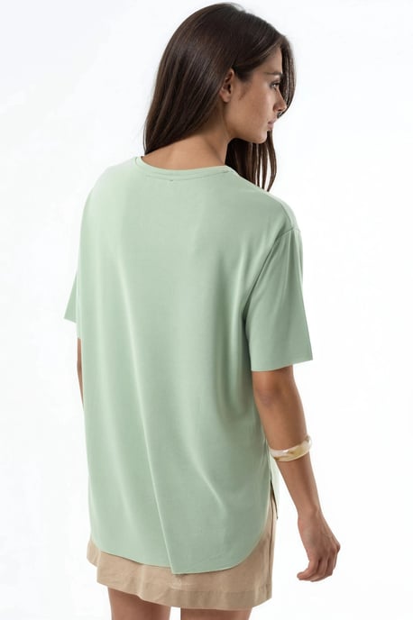 Lockere Passform Rundhals-T-Shirt - Image 3